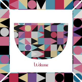 Geometric pattern doormat