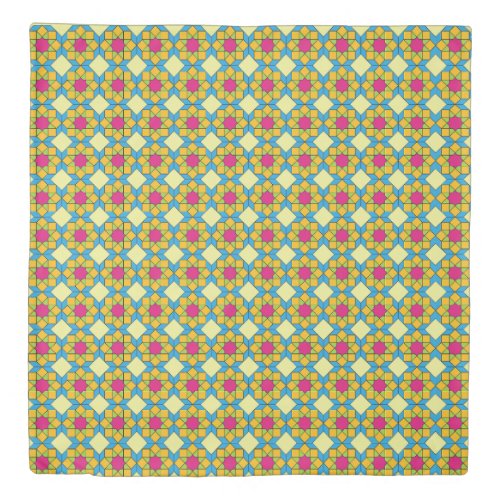 geometric pattern duvet cover