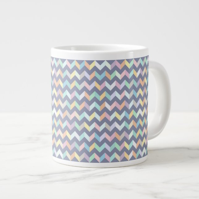 Geometric Pattern Giant Coffee Mug (Front Right)