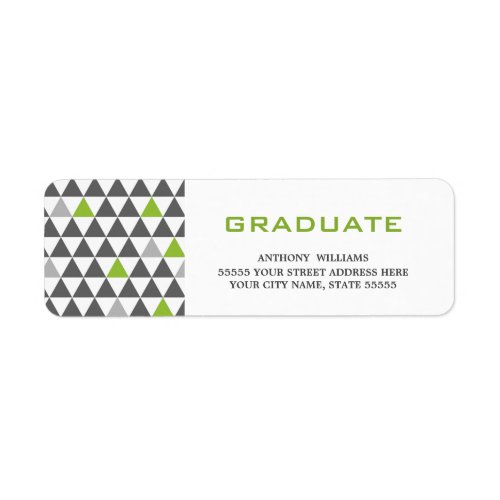 Geometric Pattern Graduation Address Labels