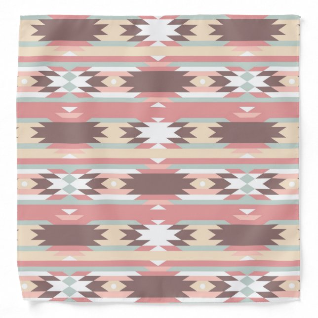 Geometric pattern in aztec style 2 bandana (Front)