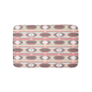Geometric pattern in aztec style 2 bathroom mat