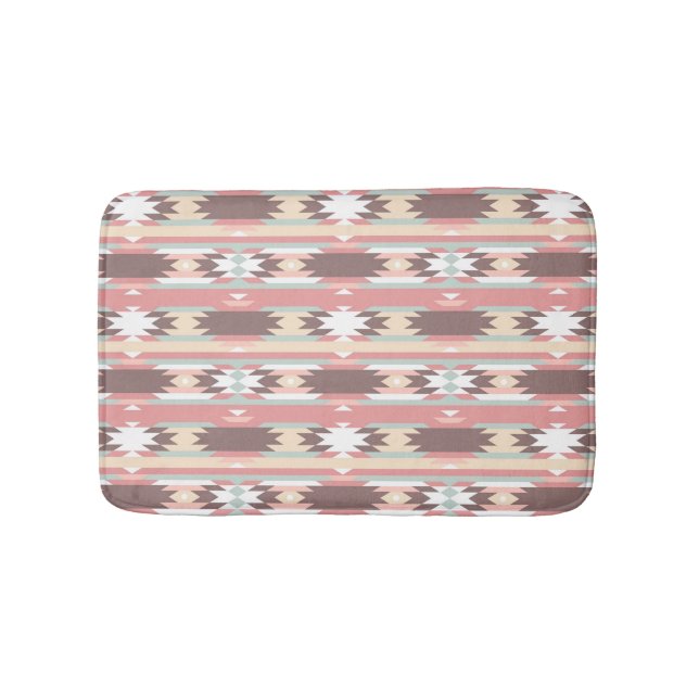 Geometric pattern in aztec style 2 bathroom mat (Front)