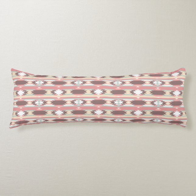 Geometric pattern in aztec style 2 body pillow (Front)