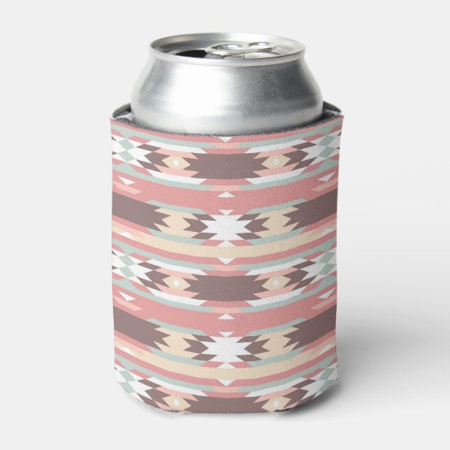 Geometric pattern in aztec style 2 can cooler (Can Front)