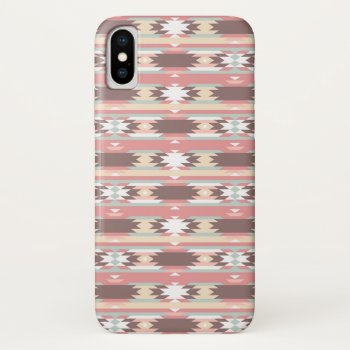 Geometric Pattern In Aztec Style 2 Iphone X Case by boutiquey at Zazzle