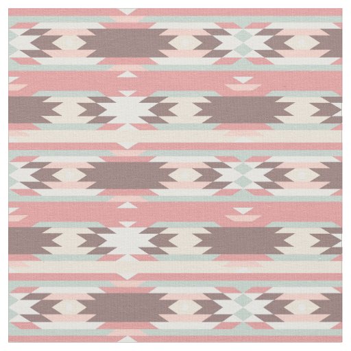 Geometric pattern in aztec style 2 fabric