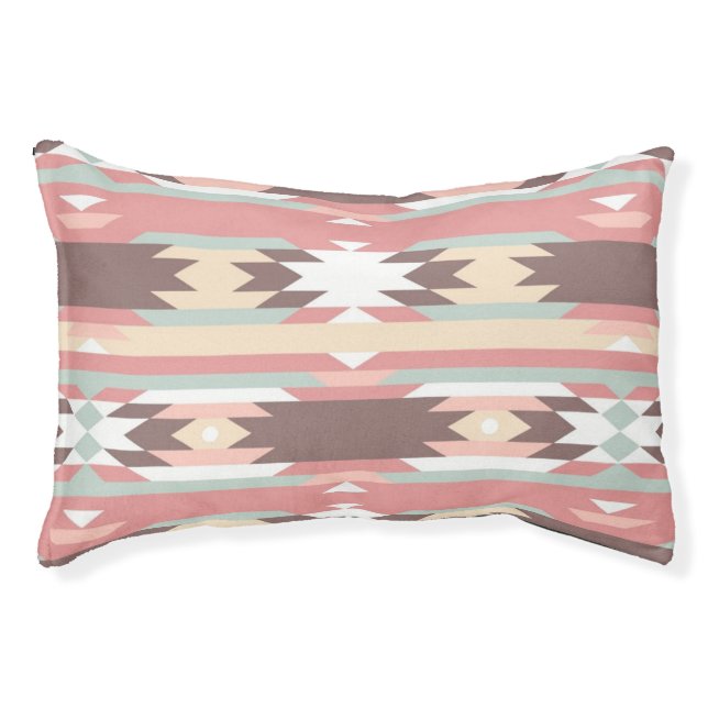 Geometric pattern in aztec style 2 pet bed (Front)