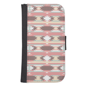 Geometric pattern in aztec style 2 galaxy s4 wallet case
