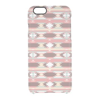 Geometric Pattern In Aztec Style 2 Clear Iphone 6/6s Case by boutiquey at Zazzle