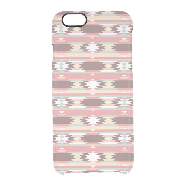 Geometric pattern in aztec style 2 uncommon iPhone case (Back)