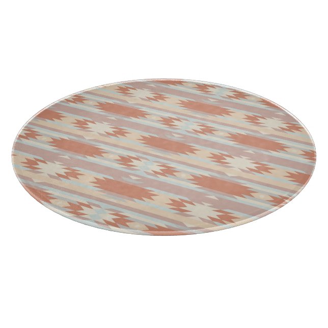 Geometric pattern in aztec style 3 cutting board (Corner)