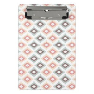 Geometric pattern in aztec style mini clipboard