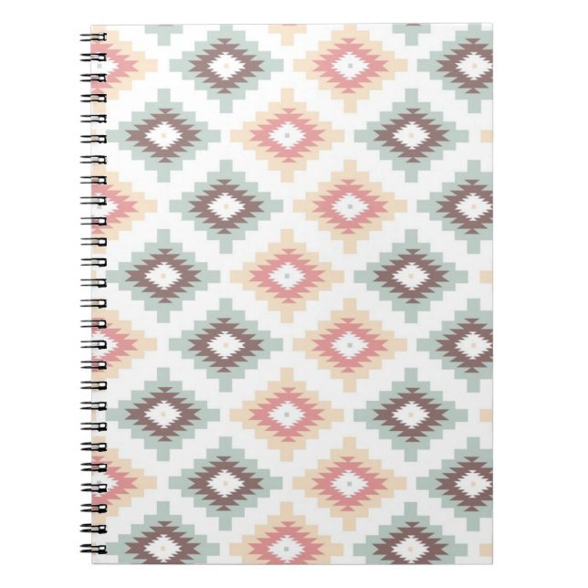 Geometric pattern in aztec style notebook (Front)