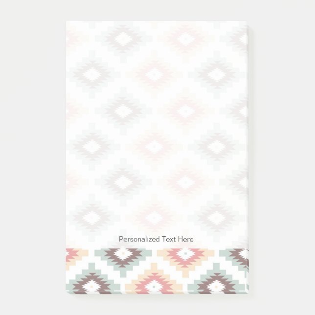 Geometric pattern in aztec style post-it notes (Front)