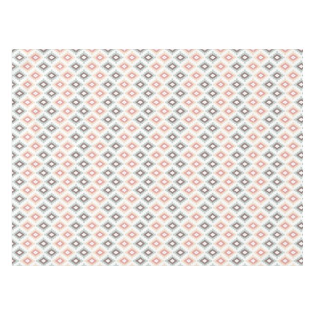 Geometric pattern in aztec style tablecloth (Front (Horizontal))