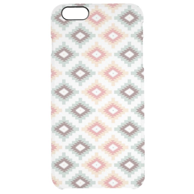 Geometric pattern in aztec style uncommon iPhone case (Back)