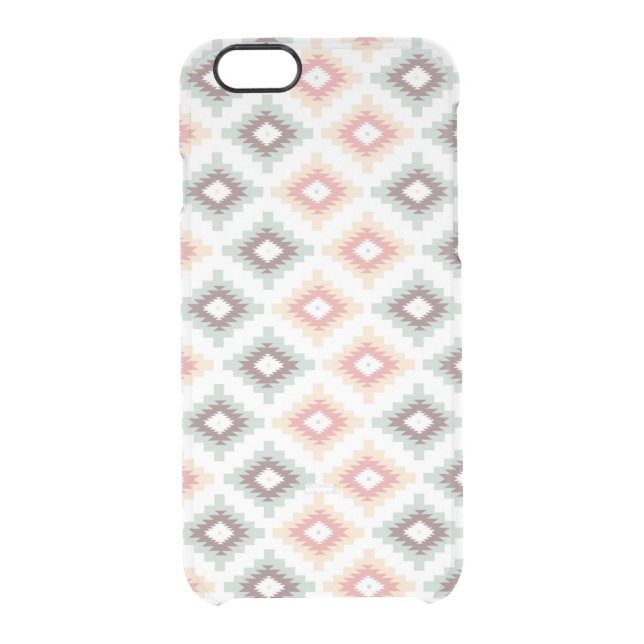 Geometric pattern in aztec style uncommon iPhone case (Back)