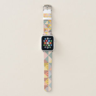 Geometric Pattern in Fall and Autumn Earth Tones Apple Watch Band