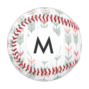 Geometric pattern in retro style baseball