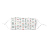 Geometric pattern in retro style cloth face mask
