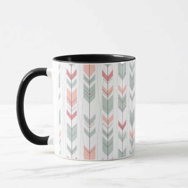 Geometric pattern in retro style mug (Left)