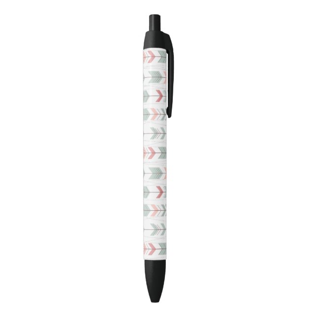 Geometric pattern in retro style pen (Bottom (Vertical))