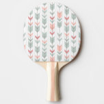 Geometric pattern in retro style ping pong paddle