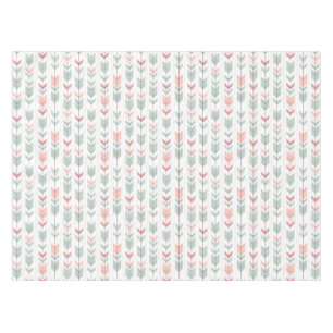 Geometric pattern in retro style tablecloth