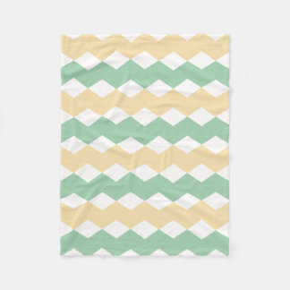 Geometric pattern in vintage fleece blanket