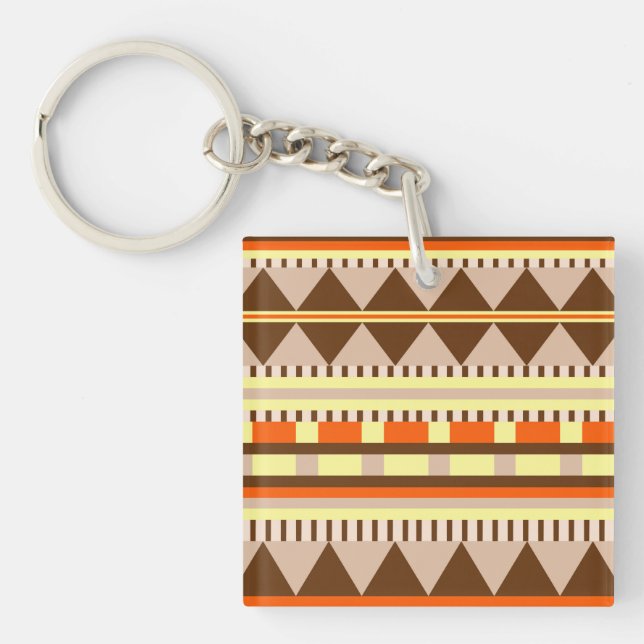 Geometric pattern keychain (Front)