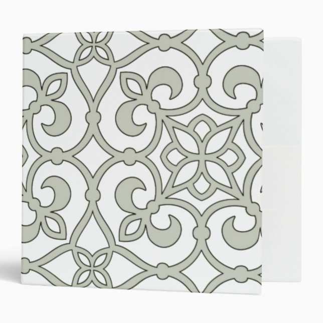 Geometric Pattern Lattice  Binder (Front/Inside)