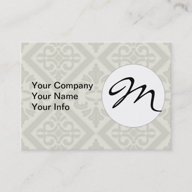 Geometric Pattern Lattice  Business Card (Front)