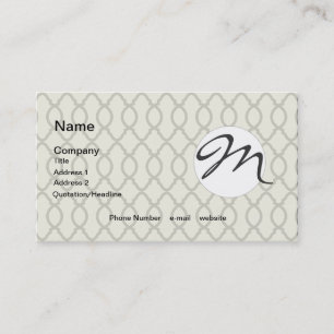 Geometric Pattern Lattice Business Card