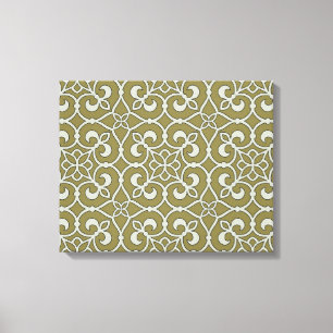 Geometric Pattern Lattice Canvas Print