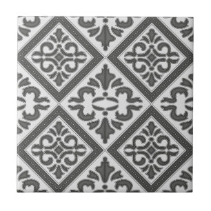 Geometric Pattern Lattice Ceramic Tile