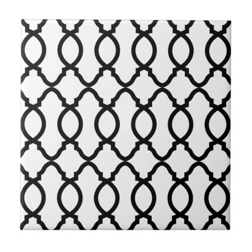 Geometric Pattern Lattice  Ceramic Tile