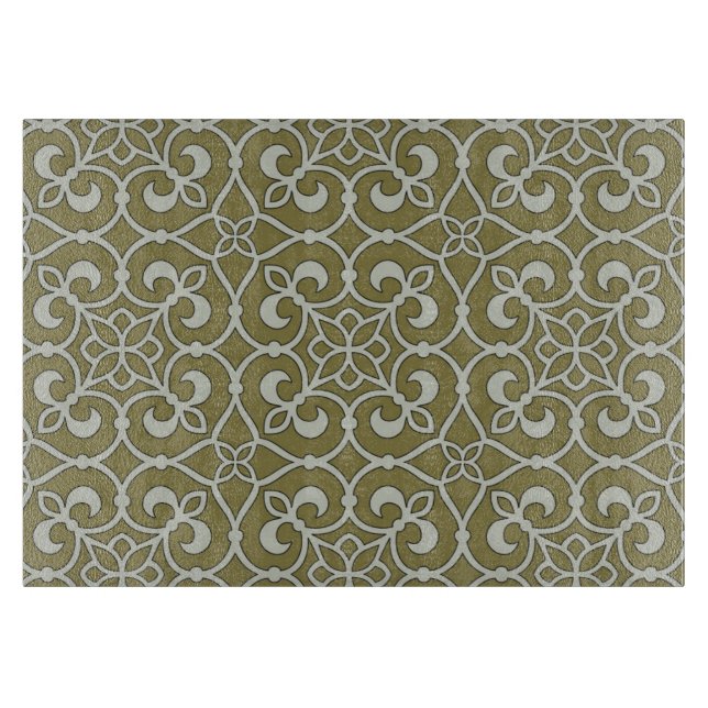 Geometric Pattern Lattice  Cutting Board (Front)