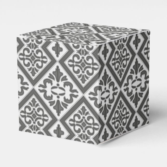 Geometric Pattern Lattice  Favor Boxes (Front Side)