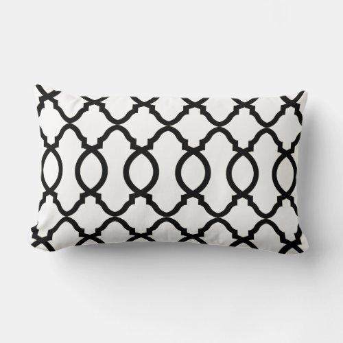 Geometric Pattern Lattice  Lumbar Pillow