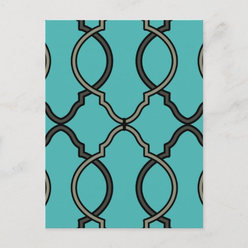 Geometric Pattern Lattice  Postcard