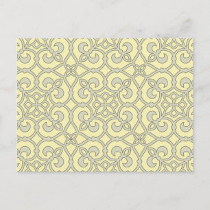 Geometric Pattern Lattice Postcard
