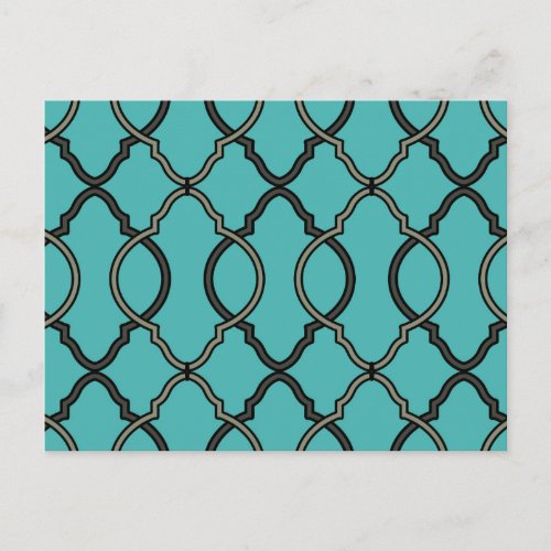 Geometric Pattern Lattice  Postcard