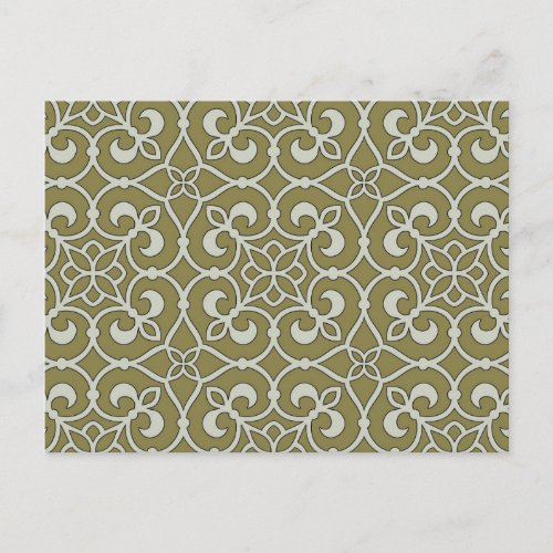 Geometric Pattern Lattice  Postcard