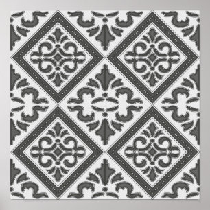 Geometric Pattern Lattice Poster
