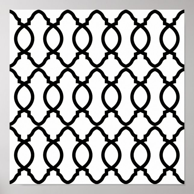 Geometric Pattern Lattice  Poster (Front)