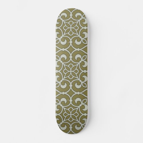 Geometric Pattern Lattice  Skateboard Deck