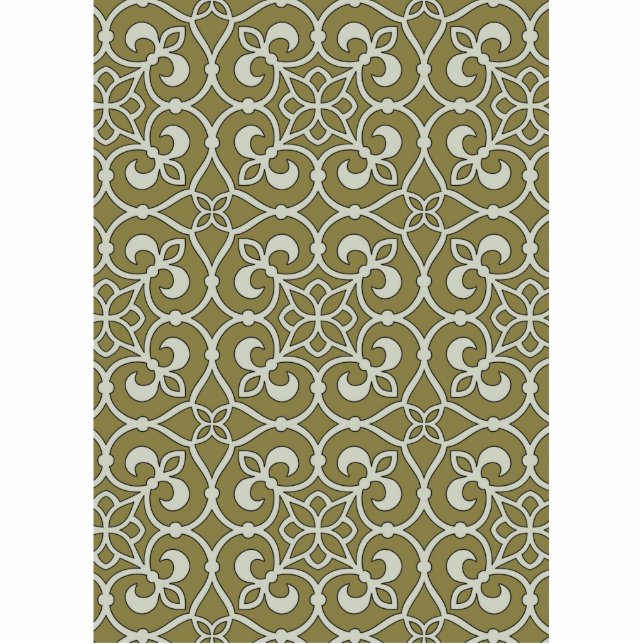 Geometric Pattern Lattice  Statuette (Front)