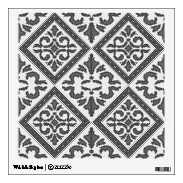 Geometric Pattern Lattice  Wall Sticker (Front)