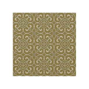 Geometric Pattern Lattice Wood Wall Art